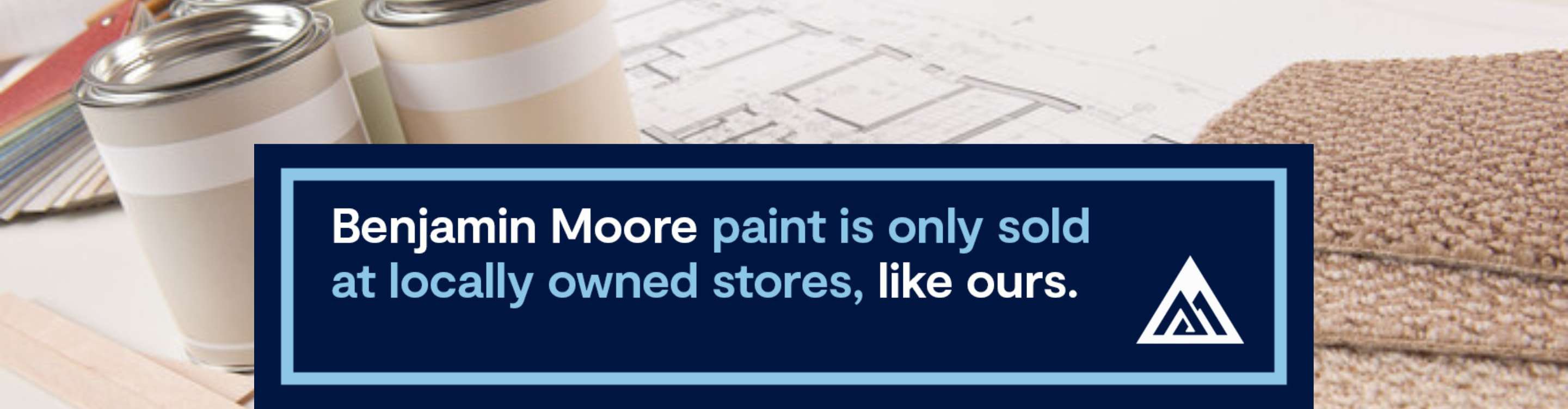 paint cans and swatches on home design plans